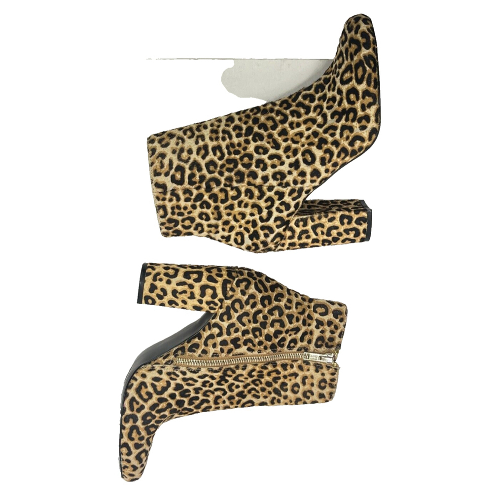 Steve Madden Womens Animal Print Pony Hair Booties Size 8 M Pixie-L Block Heel - Picture 13 of 16